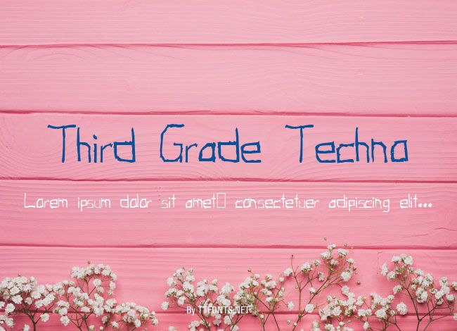 Third Grade Techno example